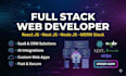 build web applications as full stack, react, next and node js developer