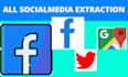 extract mails from from groups and pages