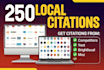 build your local SEO with 250 hand built citations