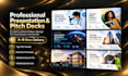 design powerpoint presentation, investor pitch deck and google slides