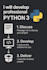 develop professional python3 scripts, tools, and applications