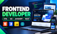 build a responsive frontend website using HTML CSS js and react