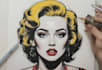 draw a pop art portrait