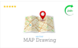 do vector map drawing and illustration