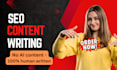 write SEO content blogs articles and more for your brand