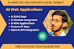 develop ai website, ai chatbot, ai web application, ai software developer