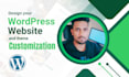 design your wordpress website and theme customization