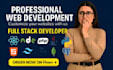 do website development as full stack web developer, front end, backend developer