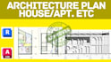 draw architectural plans in dwg autocad, revit