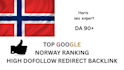 boost norway SEO with high da90 dofollow backlinks