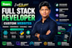 build full stack web app using react nextjs fastapi