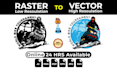 recreate, vector trace, redraw, and redesign your logo