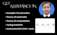 help you with theory of automata, computation, dfa, nfa, compiler construction