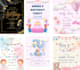 birthday,baby shower and wedding invitation design