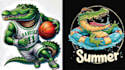 make mascot t shirt crocodile logo