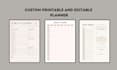 design custom printable, editable planner, and journal