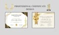 design a professional certificate of completion or award certificate