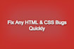 fix HTML CSS layout and responsive design issues