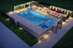 create realistic 3d landscape, patio, and swimming pool design