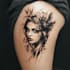 create sleeve tattoo design in geometric style