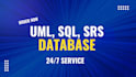 design erd, uml, srs, sql queries and database projects