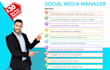manage your monthly social media with posts content and scheduling