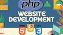 create a custom HTML, CSS, javascript, and PHP website