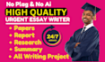 write urgent essay and assignment