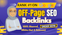 build high da SEO backlinks to boost google ranking fast