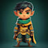 draw 2d game character illustration
