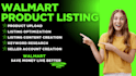 our agency will setup, optimize and manage walmart account