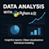 analyze data using python r