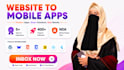 convert your website into android and ios app