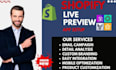setup shopify live preview areviews okendo rivyo zepto playbackpro webzye ipo