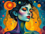 create magical abstract art, psychedelic, surrealism, cubism