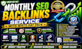 do monthly SEO backlinks service with white hat pack