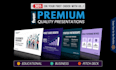 design beautiful presentations for education, business and pitch deck