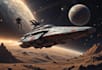 create a sci fi spaceship art