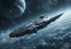 illustrate a sci fi spaceship art