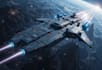 design a sci fi spaceship art