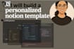 build personalized notion template