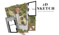 create 2d sketch for interior design