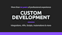 develop custom scripts and integrations