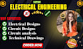 do electrical engineering design and electrical drawing projects and problems