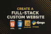 criar um site completo com fullstack personalizado