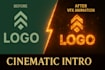 composite 3d logo into animated intro