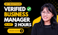 create fresh verified fb business manager and ads account