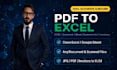 ai powered PDF to excel conversion, data entry, ocr data