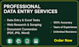 do excel data entry, copy paste, data scraping, web research, page typing