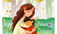 create custom whimsical children book illustrations